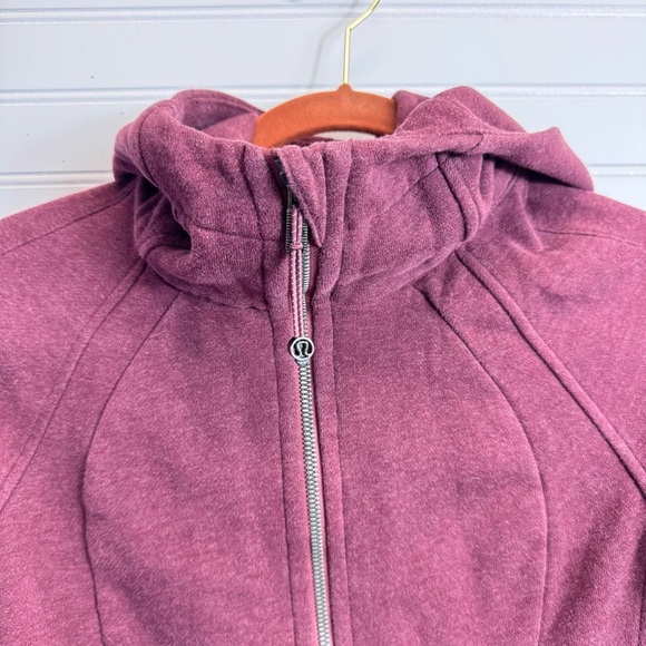 Lululemon Women's Size 4 Scuba Hoodie *Light Cotton Fleece Dark Adobe GUC** - Picture 2 of 11